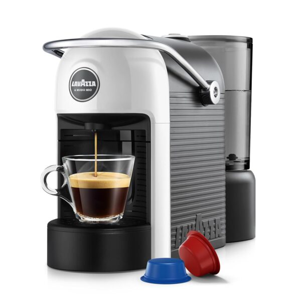 Lavazza, A Modo Mio Jolie EVO, Coffee Capsule Machine, Made from 36% Recycled Plastic, Compatible with A Modo Mio Pods, with Removable Cup Rest, Automatic Shut-Off, 1250 W,...