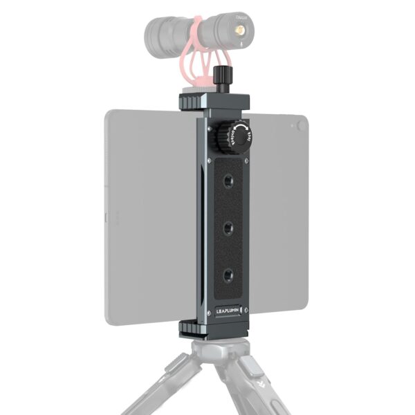 Leaplumin Tripod Mount Adapter for iPad, Aluminum Tripod Mount Holder for Tablet,Tablet Mount with 1/4" Screw,Universal Mount for iPad Mini,Compatible with Most Tablet-(4.7"-12.9")