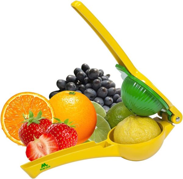 Lemon Lime Orange Juice Squeezer Manual Citrus Press - Aluminum Alloy Mexican Elbow – Easy to Use - by Mobi Lock
