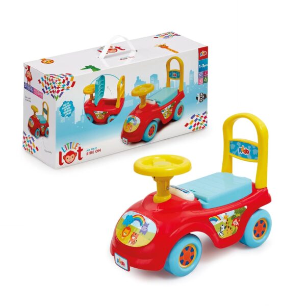 Little Lot My First Ride On Car Red & Blue From 12 Months+ Ride On Toys For 1 Year Old Push Along Car Childrens Toy Ride Ons Toddler Push Car Push Ride Toys