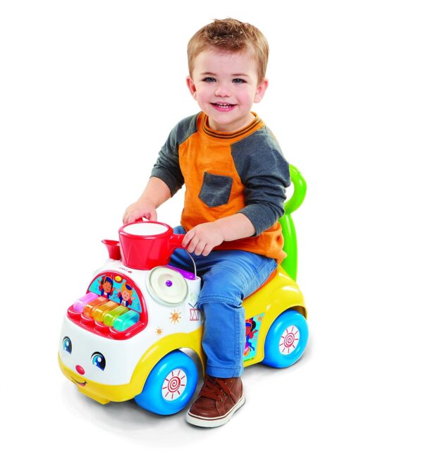 Little People Ultimate Toddler Ride-On Toy with Music & Lights by Jakks Pacific – 5 Marching Tunes, Instrument Play Mode, Detachable Trumpet, Engine Sounds, Under-Seat Storage,...
