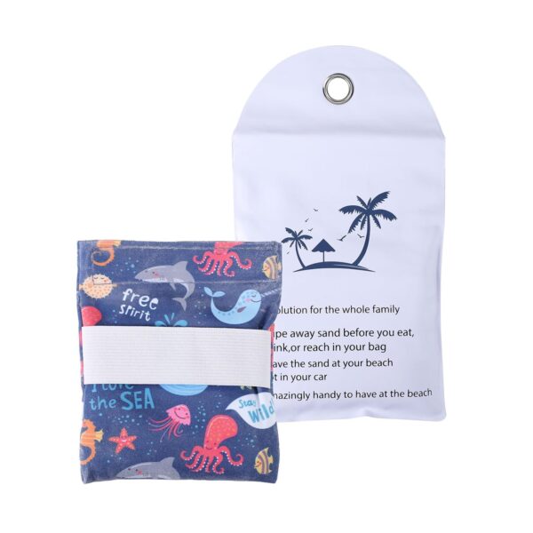 Lyreh Sand Remover Bag, Mild Formula Beach Sand Removal Pouch with Water-Proof Zipper Storage Bag Beach Vacation Essentials for Honeymoon Seaside Vacation Free of Talc and...