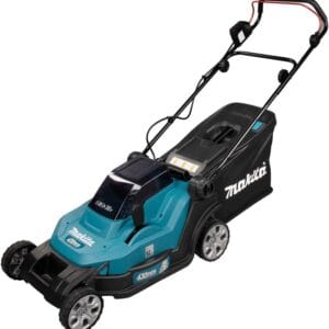 Makita DLM432Z Twin Li-ion LXT Cordless Lawn Mower, Batteries and Charger Not Included, Blue, 43 cm, 18V (36V), 15.8 Kilograms