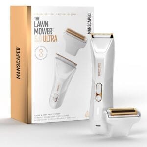 MANSCAPED® The Lawn Mower® 5.0 Ultra Men's & Women's Groin & Body Hair Trimmer – Dual-Head SkinSafe® Trimmer & Foil Blades, Waterproof Wet/Dry Groomer, USB-C Rechargeable with...