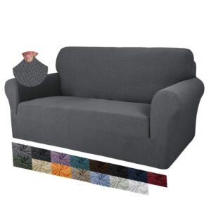 MAXIJIN Creative Jacquard Couch Covers for 2 Seater, Super Stretch Non Slip Love Seat Sofa Cover for Dogs Pet Friendly Elastic Furniture Protector Loveseat Slipcovers (2 Seater,...