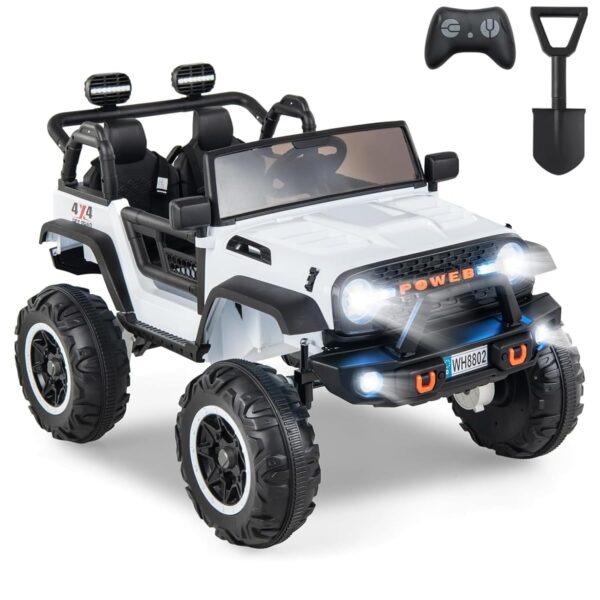 Maxmass 24V Kids Ride on Car, 2-Seater Children Electric UTV with Remote Control, Lights, Music, Horn, USB, MP3 & Slow Start, Toddler Battery Powered Toy Car for 3 Years Old+...