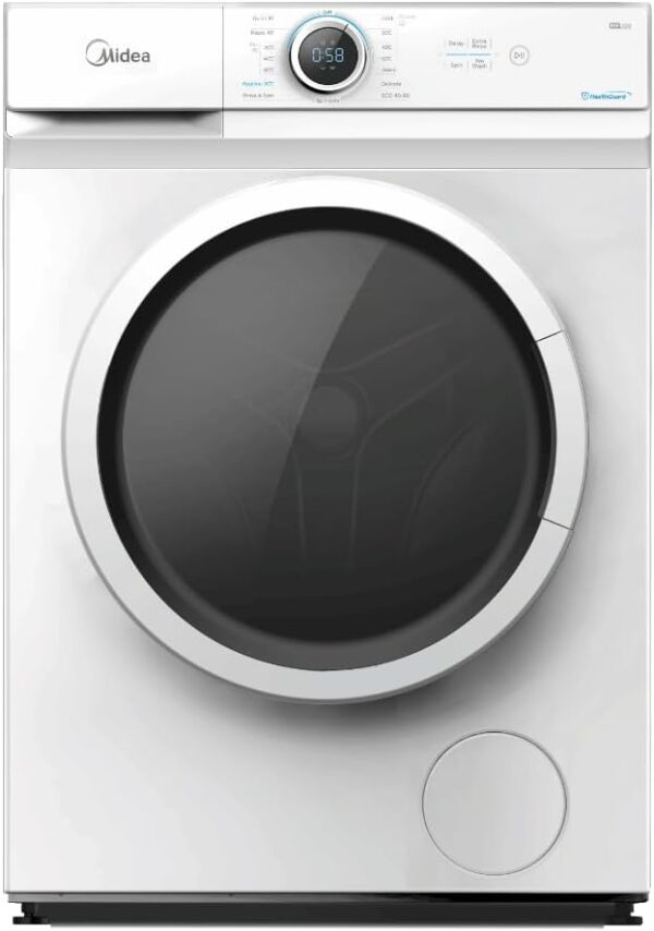 Midea MF100W70 Slim Depth Freestanding Washing Machine 7Kg Load 1200 Spin, 2 Year Warranty - White