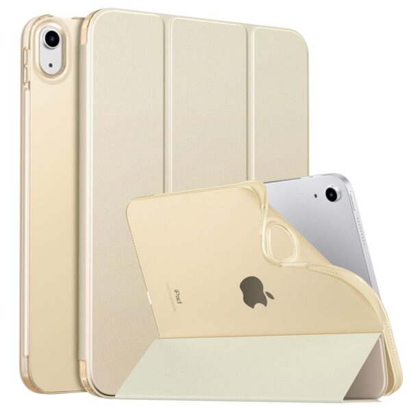 MoKo Case for New iPad (A16) 11th Generation 2025/ 10th Generation 2022, iPad 11 inch/ 10.9 inch Case with Soft TPU Translucent Frosted Back Cover, Auto Wake/Sleep, Support...