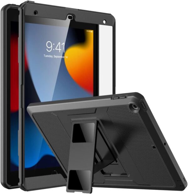 MoKo for iPad 10.2 Inch Case for iPad 9th Generation 2021/ iPad 8th Generation 2020/iPad 7th Generation 2019,[Heavy Duty] Shockproof Full Body Protective Cover with Built-in...