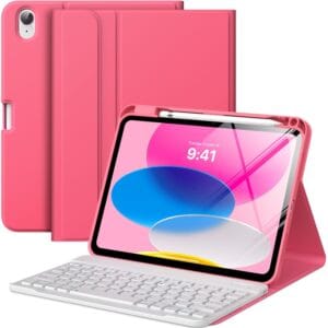 MoKo for iPad (A16) 11th Generation Case with Keyboard 11 inch 2025, iPad 10th Generation 10.9 inch Keyboard Case with Pencil Holder, Multi-Angle Detachable Bluetooth Keyboard,...