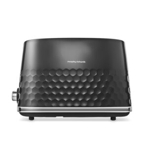 Morphy Richards Hive 2 Slice Toaster, Variable Browning, Removable Crumb Tray, Cancel, Defrost, Reheat, Anti-jam feature, Gloss Finish, 850W, Black, 220031