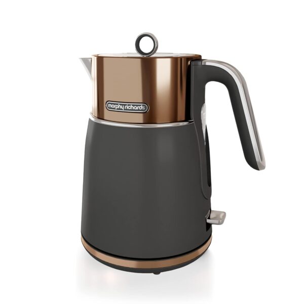 Morphy Richards Signature Opulent Jug Kettle, 1.5L, 3KW Rapid Boil, Removable Filter, 360 Cordless Base, Steel Body, Copper, 100742