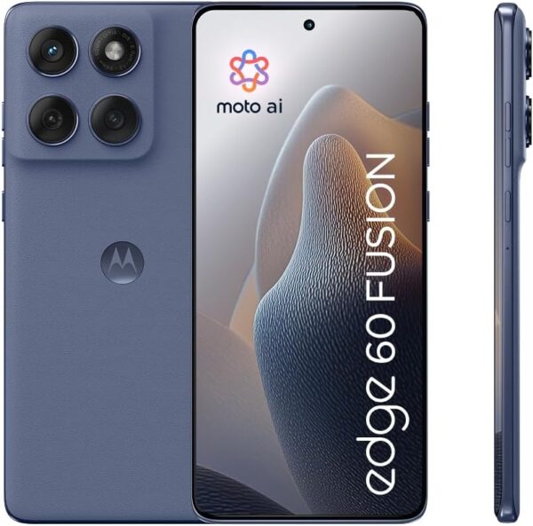Motorola edge 60 fusion, Pantone Slipstream, Moto AI Smartphone, 50MP Sony LYTIA Camera, Includes Protective Cover