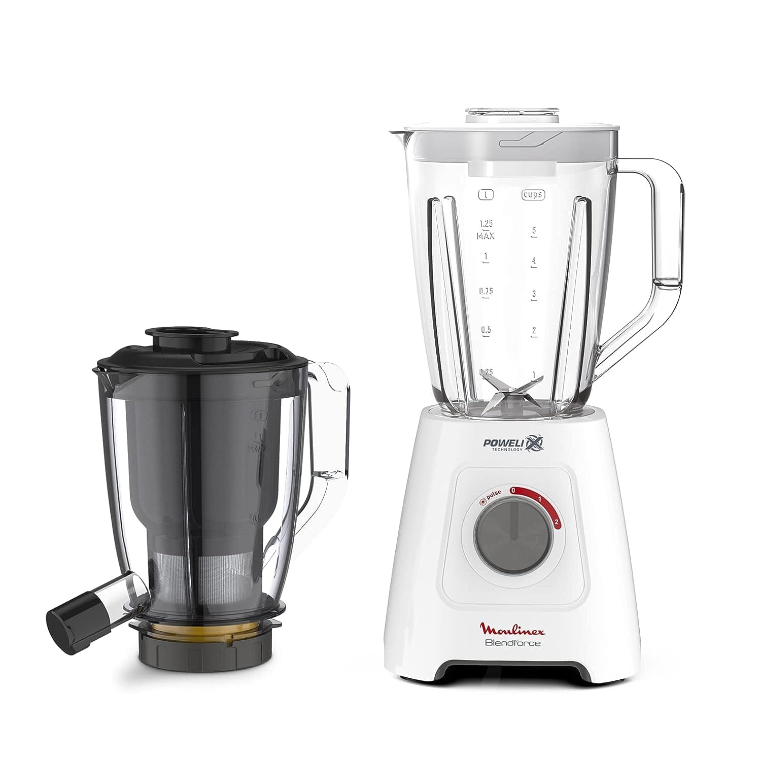 Moulinex LM42Q127 2 In 1 Blendforce Blender 600w White