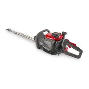 Mountfield MHT 2322 Petrol Fuel Powered Hedge Trimmer, For trimming garden hedges and bushes, 70cm dual action blades, 22.5cc 2-stroke petrol engine (Red)