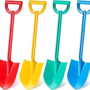 MTDASB Beach Shovels - 4Pcs Durable Sand Spade for Kids & Adults - Multipurpose for Digging & Shoveling