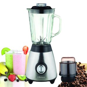 Multi Blender juicer food processor with Glass Jar & a Grinder strong housing smoothie maker 1.5L glass jar removable filling cap for easy filling Ice Crushing function