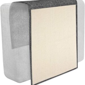 Navaris Cat Scratch Mat Sofa Shield - Natural Sisal Furniture Protector Scratching Pad for Cats - Scratch Carpet for Bed, Chair