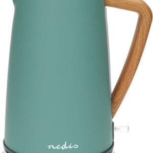 Nedis kettle - 1,7 l - Soft touch - Green - Rotates 360 degrees - Concealed heating element - Strix Controller - Dry boiling protection