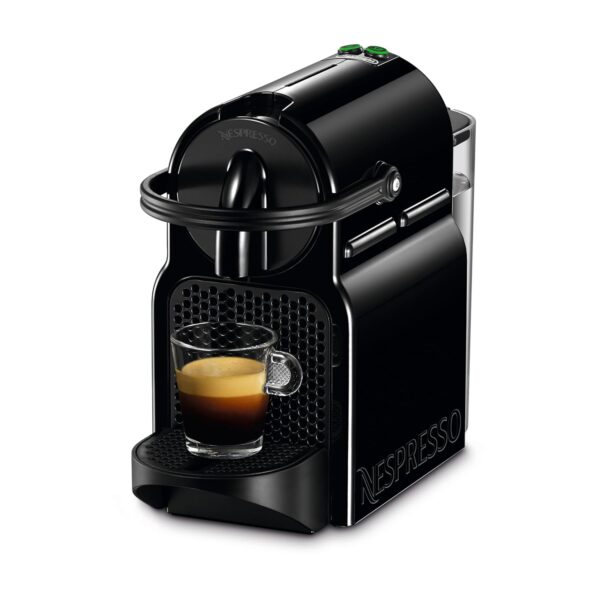 Nespresso DeLonghi EN 80.B - Inissia Capsule Coffee Pod Machine - Auto Brew Stop, fast Heat-up, auto Off - 0.8 Liters, 19 Bar - incl. 16 Pods - black