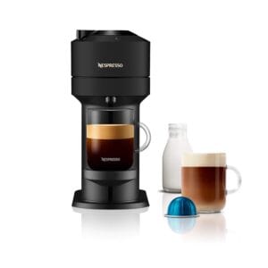Nespresso Vertuo Next ENV120.BM, Capsule Coffee Machine, Single-Serve Pod Coffee Machine, 5 Cup Sizes, Centrifusion Technology, Welcome Set Included, Matt Black