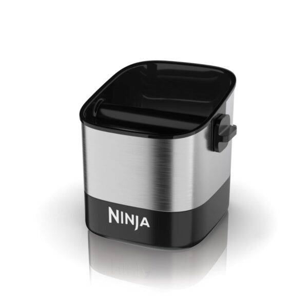 Ninja Luxe Café Knock Box, Accessories for Espresso Machine, Easy & Mess-Free Puck Disposal, Coffee & Espresso Grounds, Non-Slip Base, Removable Bar, Holds 10 Double Shot Pucks,...