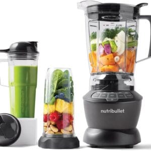 nutribullet Hot & Cold Blender Combo - Charcoal Grey - 3 Pre-Programmed Smart Cycles & 2 Pulse & Extract Functions - Blend Fruit, Ice & Nuts - 1.8L Capacity - 1200W Base with 3...