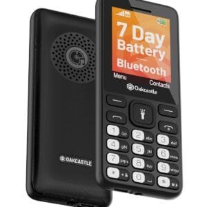Oakcastle SIM free Unlocked Mobile Phone | Pay As You Go Mobile with Dual SIM & SD Card Slots | Basic Mobile with Bluetooth, FM Radio & MP3 Playback | Cheap Phone with 7+ Day...