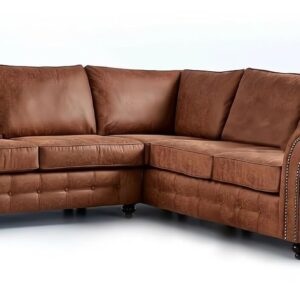 OAKLAND SOFA RANGE, Brown, Corner Symmetrical Sofa, 2c2