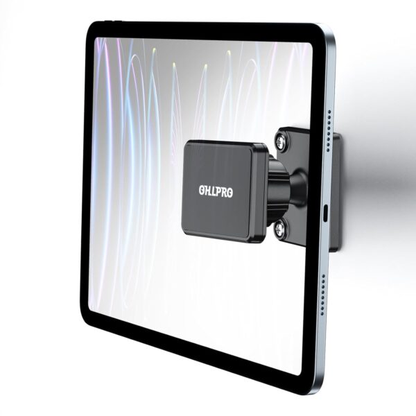 OHLPRO iPad Wall Mount Magnetic - 360° Rotation Adjustable Holder With 2 Metal Plates, Compatible With iPad Mini, Air, Pro and Most Tablets