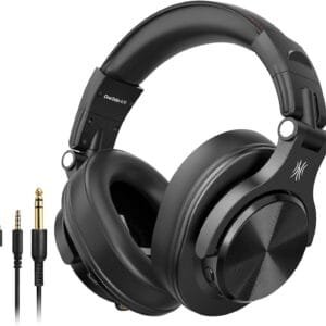 OneOdio A70 Bluetooth Headphones Over Ear, 72 Hrs Playtime, Monitor Level Stereo Sound Quality, Foldable Wireless&Wired DJ Headphone, Professional Studio Headphones for...