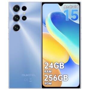 OUKITEL C61 Pro Android 15 Mobile Phones - 6.88" HD+ Large Screen, 5150mAh Battery Smartphone, 24GB RAM+256GB ROM, 13MP+5MP, 4G Dual SIM Free Unlocked Mobile Phones, 5G...
