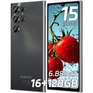 OUKITEL C61 SIM-Free & Unlocked Mobile Phones 2025- Android 15, 6.88" Display Smartphone, 16GB+128GB/1TB, 5150mAh Battery Phone, 13MP Camera, 4G Dual Sim/Fingerprint/Face...