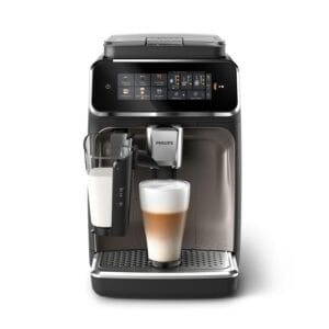 Philips 3300 Series Fully Automatic Espresso Machine - 6 Beverages, Modern color touch screen display, LatteGo milk system, SilentBrew, 100% Ceramic Grinder, AquaClean Filter,...