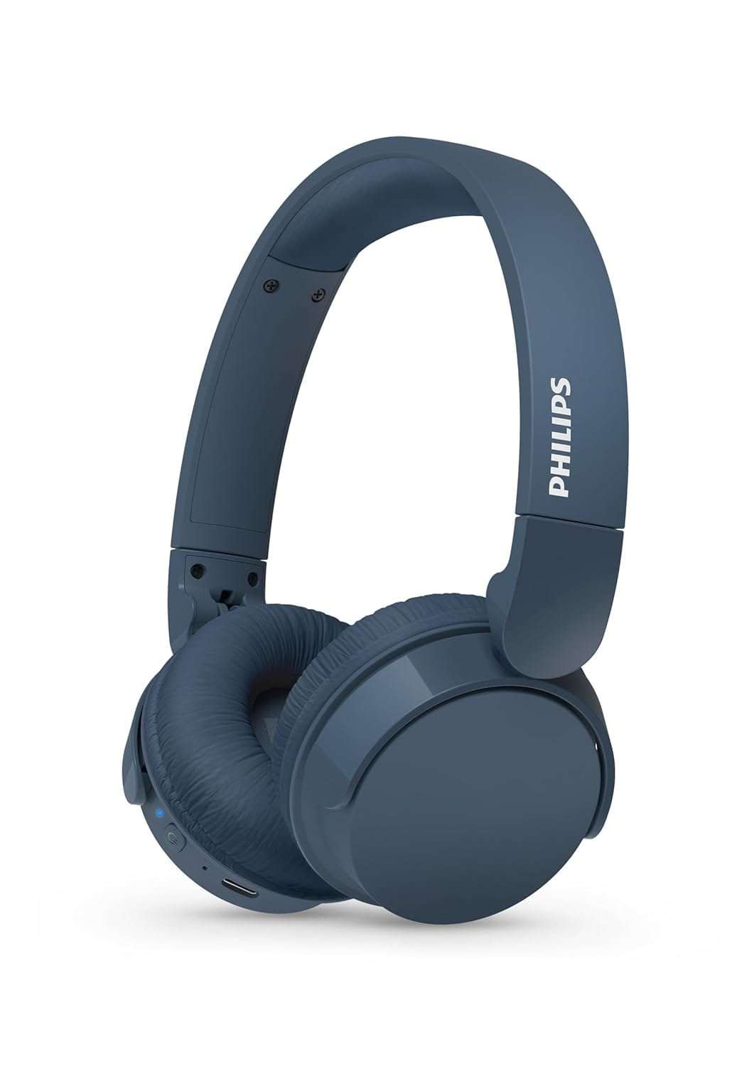 Philips TAH4209BL Lightweight On Ear Wireless Bluetooth Headphones with Passive Noise Isolation - 55 Hours Play Time, Natural Sound, Clear Calls, Dynamic Bass, 2 Hours USB-C...