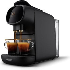 Philips Versuni L'OR Barista Sublime Capsule Coffee Machine, Double Shot, 1 or 2 Cups, Full Coffee Menu, Black (LM9012/60)