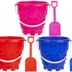 PMS 5.5" x 5.75" ROUND CASTLE BUCKET W/SPADE + HANGTAG