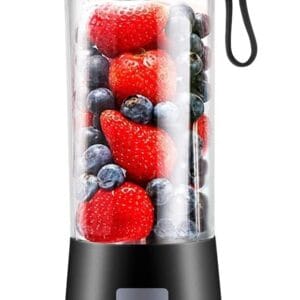 Portable Blender, Personal Blender USB Rechargeable, for Shakes and Smoothies, Strong Cutting Power with 6 Blades