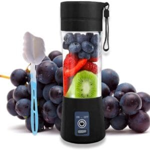 Portable Blender, Smoothie Maker, Mini Blender, Fruit Mixer, Milkshakes Ice Maker, 380 ml Travel Handheld Blenders for Soft Fruit, 6 Stainless Steel Blades, USB Rechargeable...