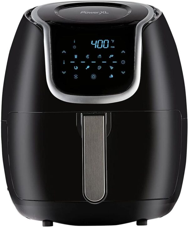 Power XL Vortex Air Fryer 2.8L - 4-in-1 Digital Air Fryer - 360 Degree Cyclonic Technology - 8 Pre-Set Functions - Makes Cooking with Less Oil & Fat Easier and Quicker - Recipe...