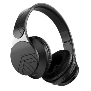 PowerLocus Bluetooth Headphones Over Ear, 40H Playtime Wireless Headphones, 4 EQ Music Modes, Headphones with Mic, Micro SD/TF, FM Radio, Foldable Lightweight Headphones for...