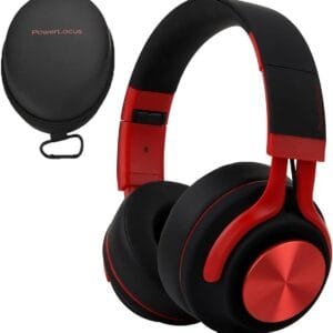 PowerLocus P3 Bluetooth Headphones Over-Ear, [40h Playtime, Bluetooth V5.0] Wireless Headset Hi-Fi Stereo Headphone, Foldable with Mic, Deep Bass, Wired Mode for Cell...
