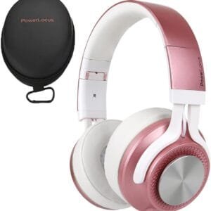 PowerLocus P3 Bluetooth Headphones Over-Ear, [40h Playtime, Bluetooth V5.0] Wireless Headset Hi-Fi Stereo Headphone,Foldable with Mic,Deep Bass,Wired Mode for Cell...