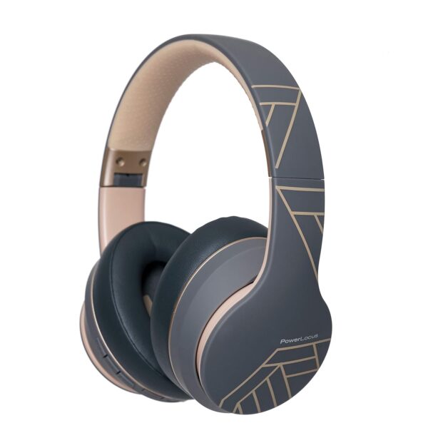 PowerLocus P6 Bluetooth Headphones Over Ear, Wireless Headphones, Super Bass Hi-Fi Stereo Sound, 40Hrs Battery Life,Soft Earmuffs, Headphones with Mic, Voice Assistant for...
