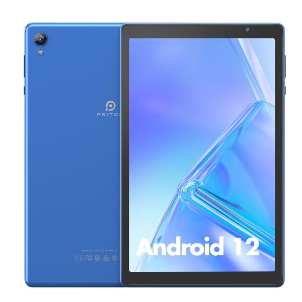 PRITOM 10 inch Android 12 Tablet,2GB RAM, 32GB ROM, 6000Mah, Expand to 512GB, Quad Core Processor, 10 inch Tablet, Android Tablets HD IPS Screen, Camera, Wi-Fi, Bluetooth,...