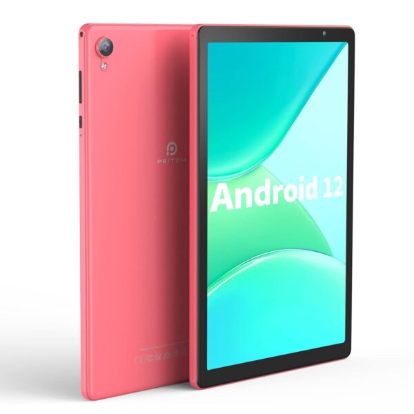 PRITOM 10 inch Android 12 Tablet,2GB RAM, 32GB ROM, 6000Mah, Expand to 512GB, Quad Core Processor, 10 inch Tablet, Android Tablets HD IPS Screen, Camera, Wi-Fi, Bluetooth,...