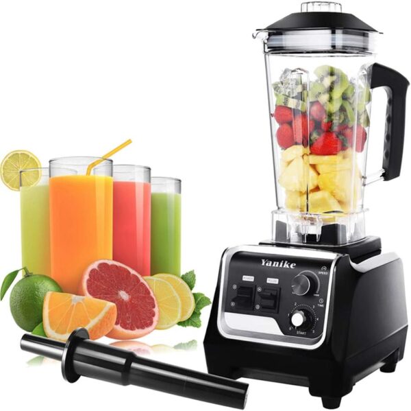 Professional Countertop Blender, 2200W High Power Commercial Blender for Shakes and Smoothies with 2L BPA Free Container, Built-in Timer Jug Blenders for Crushing Ice, Frozen...