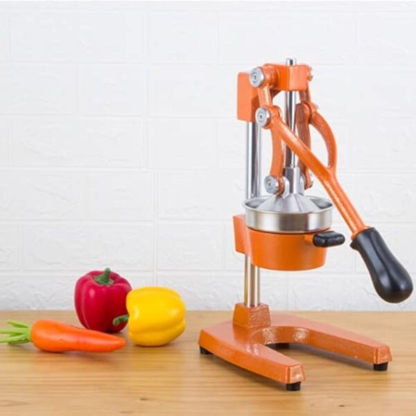 Professional Grade Citrus Juicer Hand Press Manual Fruit Juicer Orange Juice Squeezer for Lemon Lime Pomegranate Cast Iron Stainless Steel,Orange