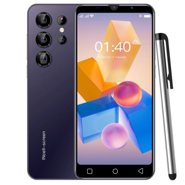 PrzTIk Cheap Mobile Phones, 5.0" IPS Display, Android 9.0, 16GB(Expandable to 128GB), 2G Dual SIM Free Unlocked, Face ID/WIFI/FM (PT24Ultra-Purple)