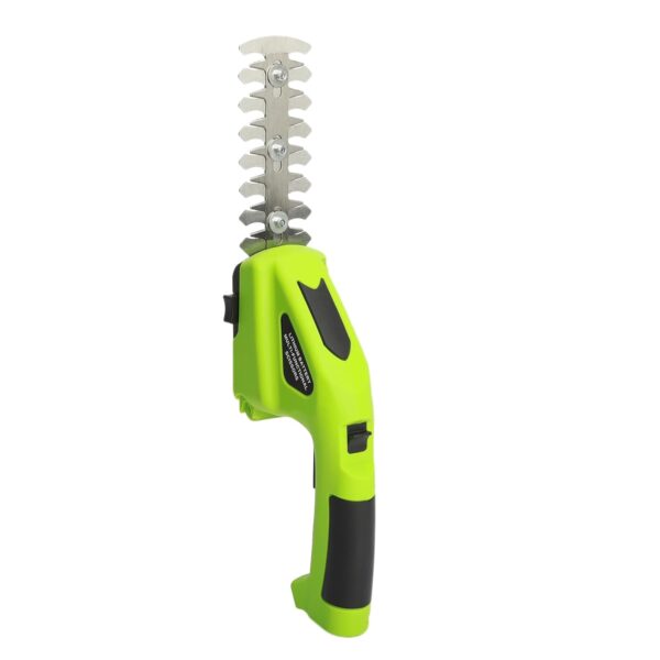 qorkhogr Electric Hedge Trimmer, 2 in 1 Handheld Cordless Hedge Cutter, Garden Cutting with Rechargeable On/off Switch for Professional and Novice Gardeners Green